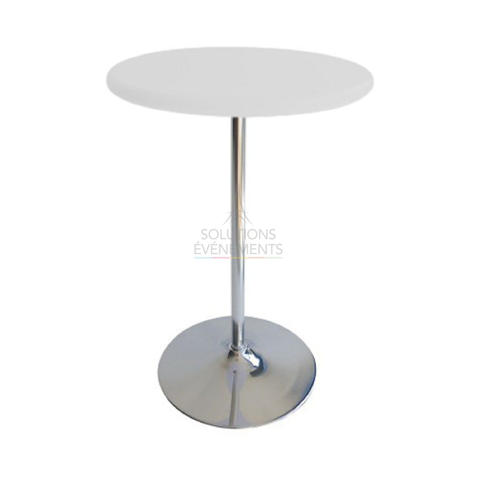 Rental of high standing dining table diameter 70cm