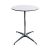 Rental of white pedestal table, diameter 60cm