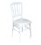 Rental of white napoleon chair with white seat