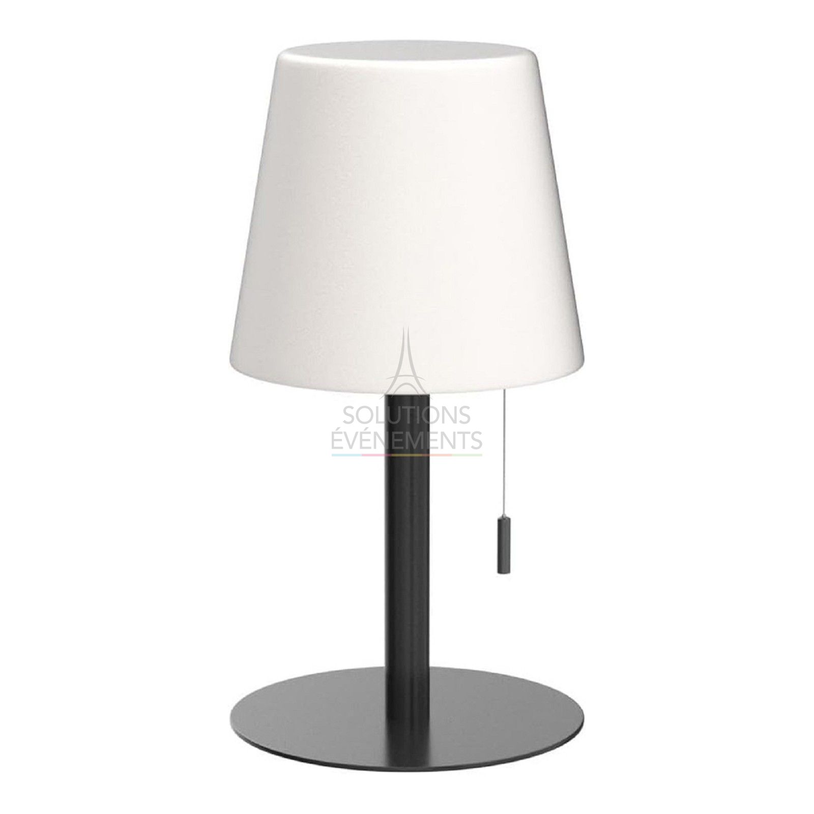 Location lampe de table sur batterie avec 8 couleurs