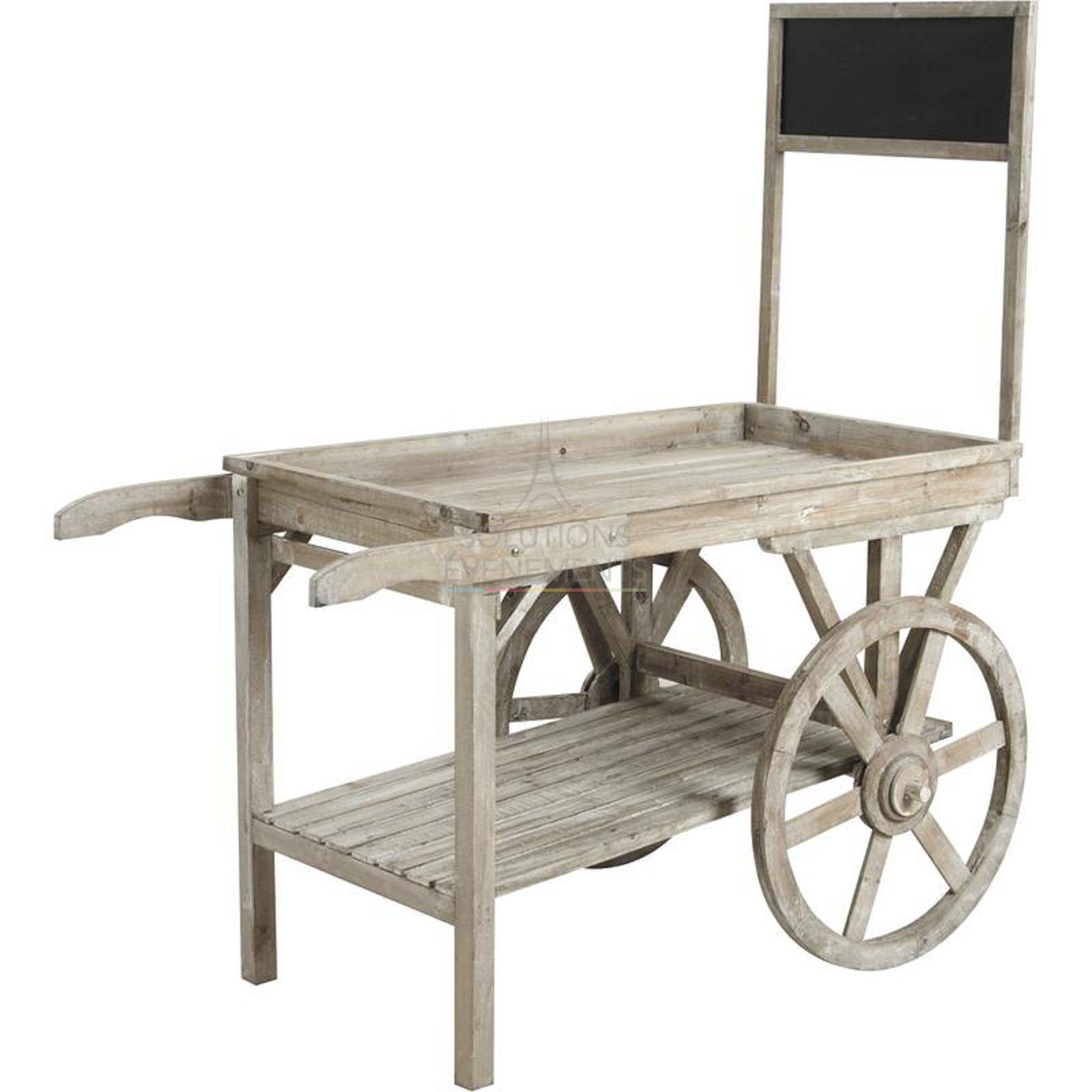 Chic country wooden cart rental