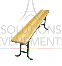 Rental of wooden bench for banquet table seating