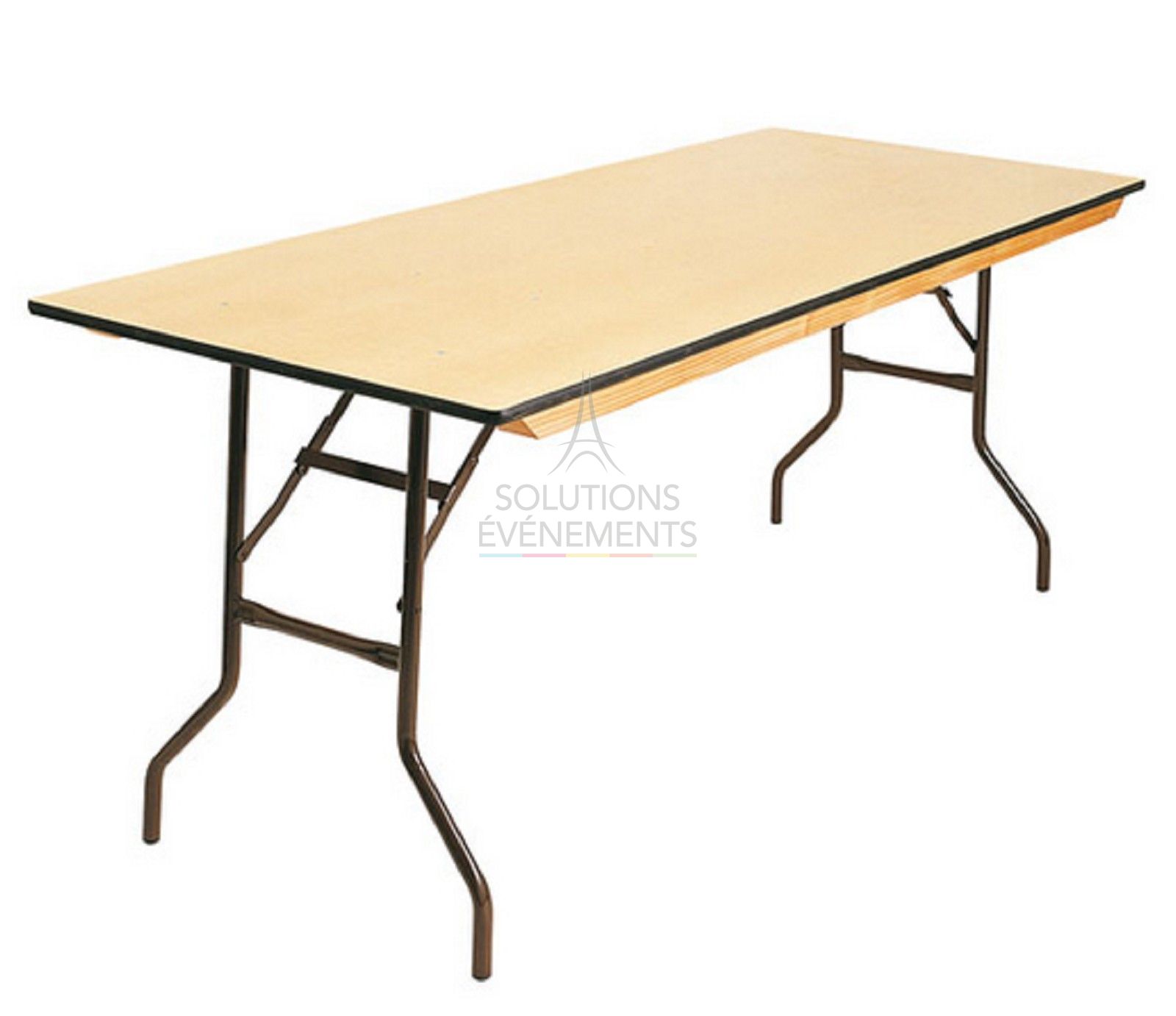 Rental of multipurpose wooden folding table 2 meters x 80cm