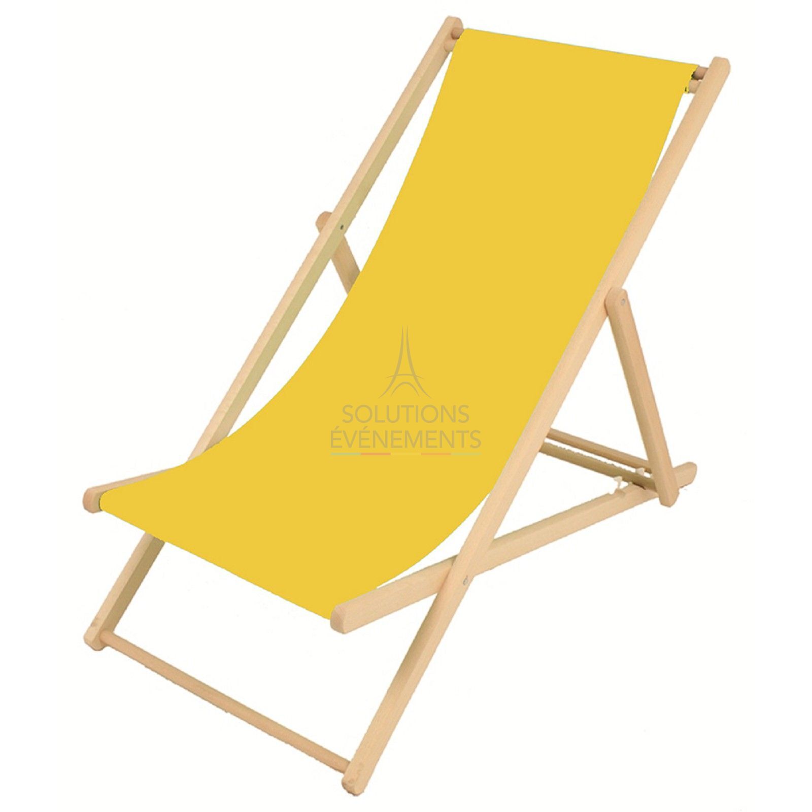 Location de chaise transat chilienne jaune